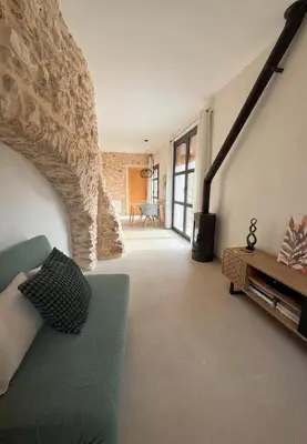 Zona de estar de Mas de Muntaner