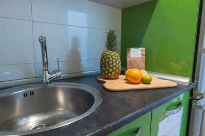 Una cocina o zona de cocina en Balcón de Santo Domingo by Clabao