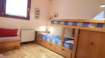 Cama o camas de una habitación en Apartament Era de Dalt Barruera
