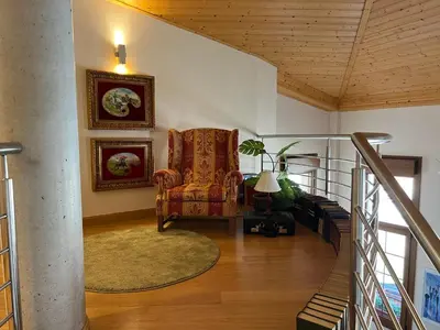 Zona de estar de La Villa de Herce