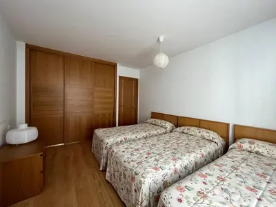 Cama o camas de una habitación en Casa Damián del Baile Apartamentos