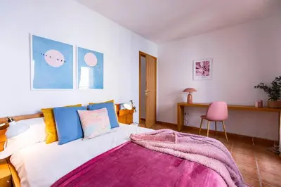 Cama o camas de una habitación en El Rincón de Eva l Terraza l Wifi l Luminoso