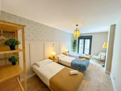 Cama o camas de una habitación en Mudejar del Pilar Turistea