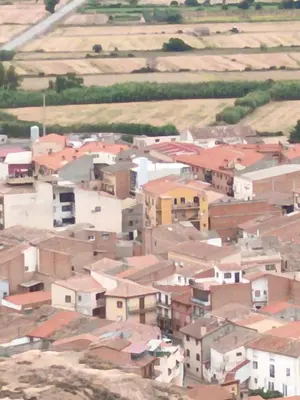 Vista general de Alcolea de Cinca o vista desde el apartamento