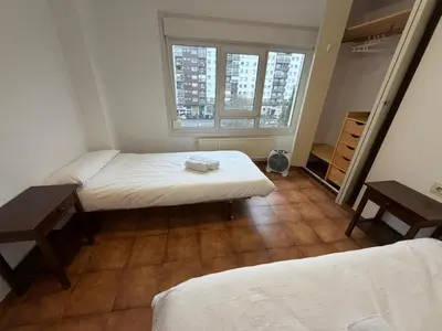 Cama o camas de una habitación en mikasita Pamplona Castaños - student housing & coliving