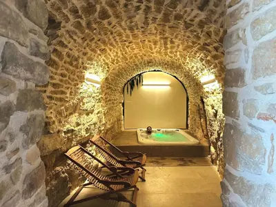 Plano de Casa Rural Cal Roseto con jacuzzi
