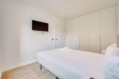 Cama o camas de una habitación en Los olivos by Clabao