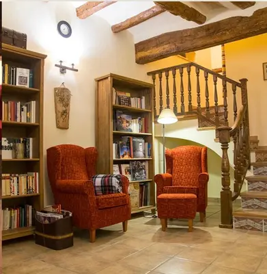 Zona de estar de La Posada de Berge