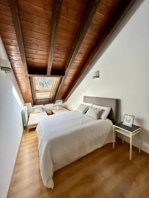 Cama o camas de una habitación en Mirador al Pirineo