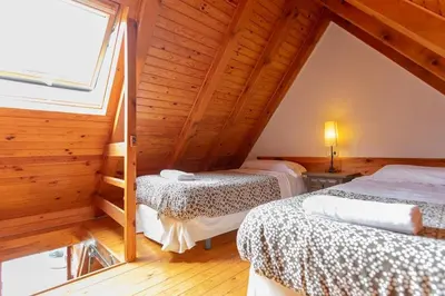 Cama o camas de una habitación en Petit Verneda