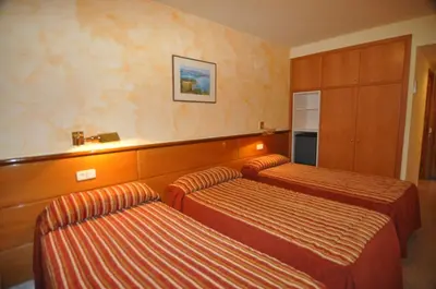 Cama o camas de una habitación en Hotel Solé