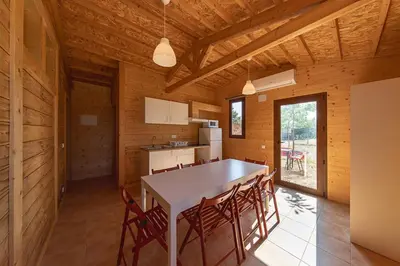 Una cocina o zona de cocina en Beceite Camping