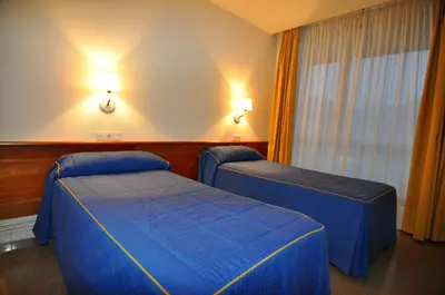 Cama o camas de una habitación en Aparthotel Solé