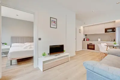 Cama o camas de una habitación en Apartamentos Jorgito by Clabao
