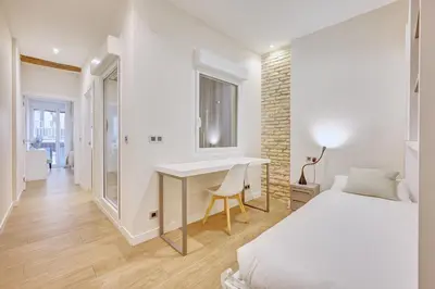 Cama o camas de una habitación en Edificio Joya by Clabao