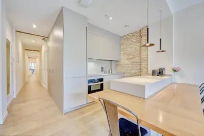 Una cocina o zona de cocina en Edificio Joya by Clabao