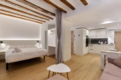 Cama o camas de una habitación en Linda Apartments by Clabao