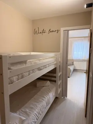 Cama o camas de una habitación en Estudio con increíbles vistas a la montaña en el centro de Formigal - Esquía sin llaves