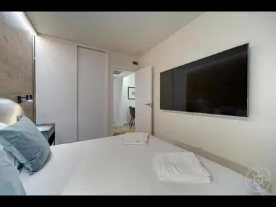 Cama o camas de una habitación en NUVOLET de Alma de Nieve