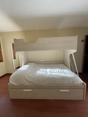 Cama o camas de una habitación en Céntrico apartamento con vistas en Formigal - Entrada 24h sin llaves