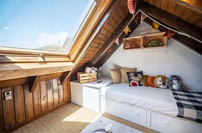 Cama o camas de una habitación en Casa Catania-Acogedora casa con impresionantes vistas-Fibra Optica-5 TV-Chimenea