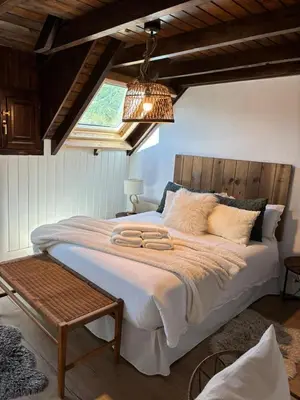 Cama o camas de una habitación en Casa Catania-Acogedora casa con impresionantes vistas-Fibra Optica-5 TV-Chimenea