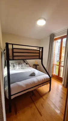 Cama o camas de una habitación en El ibón de Gala