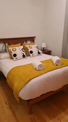 Cama o camas de una habitación en El ibón de Gala