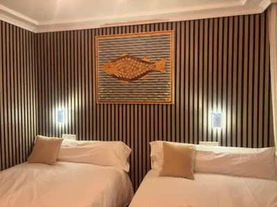 Cama o camas de una habitación en Casa Rural Zapalegui Landetxea