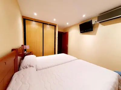 Cama o camas de una habitación en Casa Pelín