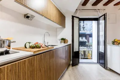 Una cocina o zona de cocina en Center Pamplona Apartment UAT00537