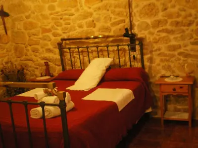 Cama o camas de una habitación en Masia Del Aragones