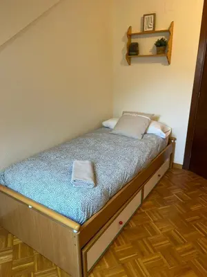 Cama o camas de una habitación en Mirador de Castiello