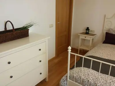 Cama o camas de una habitación en Apartamento Bielsa-Monte Pérdido