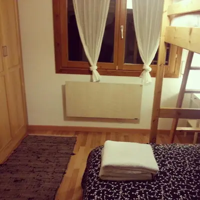 Cama o camas de una habitación en Apartamento Bielsa-Monte Pérdido