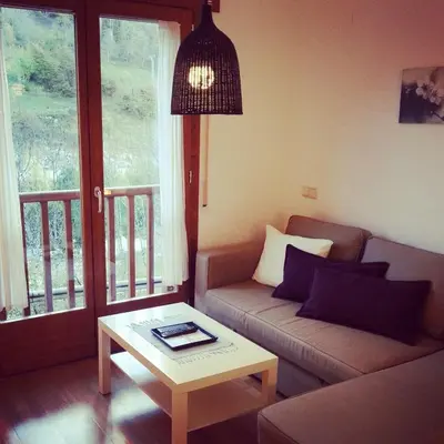 Zona de estar de Apartamento Bielsa-Monte Pérdido