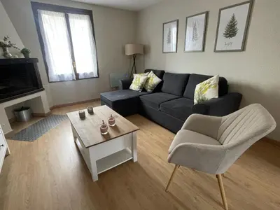 Zona de estar de Apartamento Coqueto en El Pueyo, céntrico con WIFI