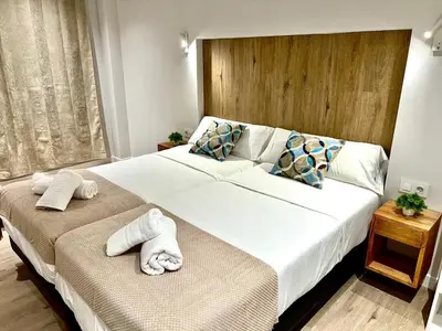 Cama o camas de una habitación en Iraipe Estella La Rúa Auto Check-in
