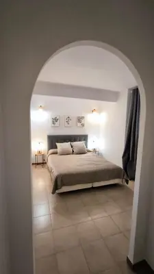 Cama o camas de una habitación en El Mirador dels Ports