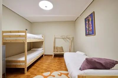Cama o camas de una habitación en Blanca de Navarra by Clabao