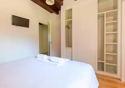 Cama o camas de una habitación en Casa Rural Orós