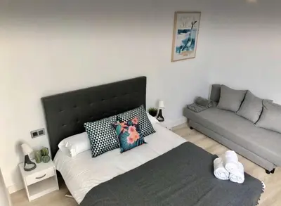 Zona de estar de Apartamento Conde 3