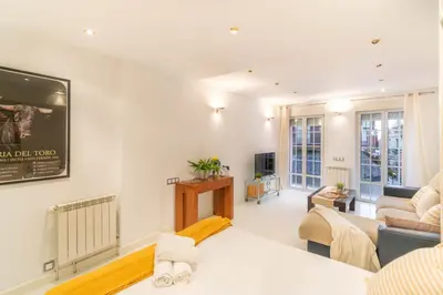 Zona de estar de Acogedor apartamento en el corazón de Pamplona
