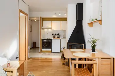 Una cocina o zona de cocina en Alojamiento Aspe Arañones Canfranc
