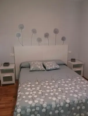 Cama o camas de una habitación en Apartamento Miralrio