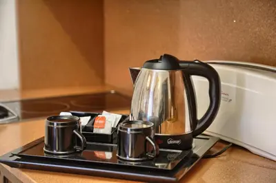 Utensilios para hacer té y café en San Marsial Benasque Apart Hotel