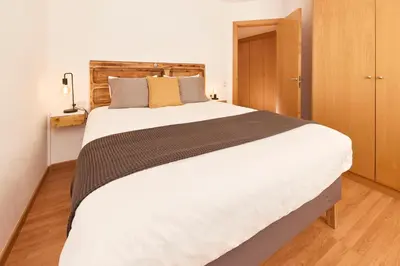 Cama o camas de una habitación en Apartamento Escalona Ordesa