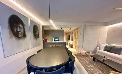 Zona de estar de Foratata 22: Exclusivo refugio en Biescas