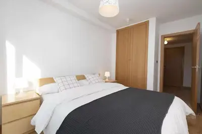 Cama o camas de una habitación en Balcón de Saras en Panticosa