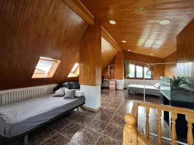 Zona de estar de Casa en el Balcón del Pirineo